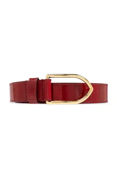 Jacquemus Logo Engraved Belt In Bambino-inspired Metal Buckle