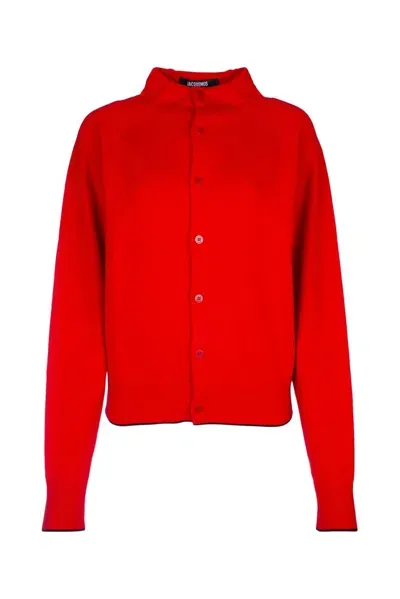 Jacquemus The Pitatto Cardigan In Red