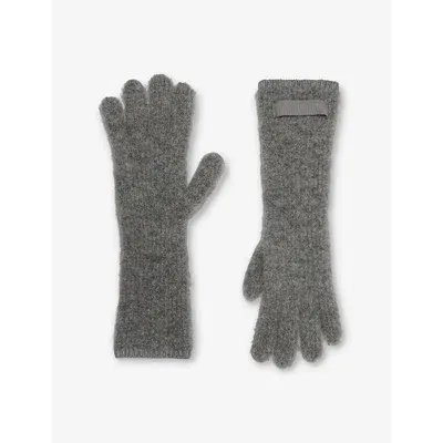 Jacquemus Womens Dark Grey Les Gants Gros Grain Wool-blend Gloves