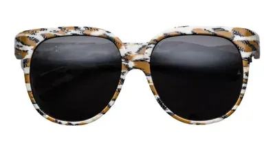 Jacques Marie Mage Cleveland - Cheetah Sunglasses In Brown