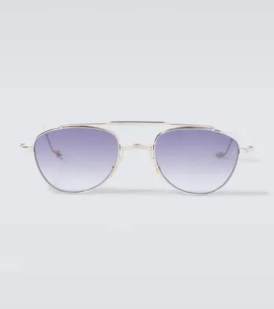 Jacques Marie Mage Flynn Aviator Sunglasses In Silver