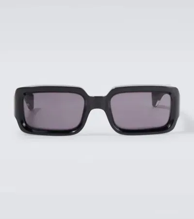 Jacques Marie Mage Vera Rectangular Sunglasses In Shadow