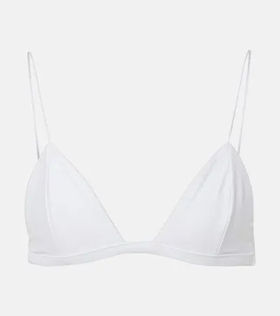 Jade Swim Micro Perfect Match Bikini Top In White