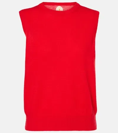 Jardin Des Orangers Wool And Cashmere Sweater Vest In Red