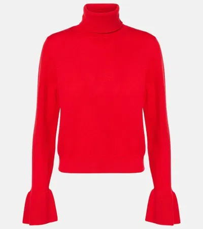 Jardin Des Orangers Wool And Cashmere Turtleneck Sweater In Red