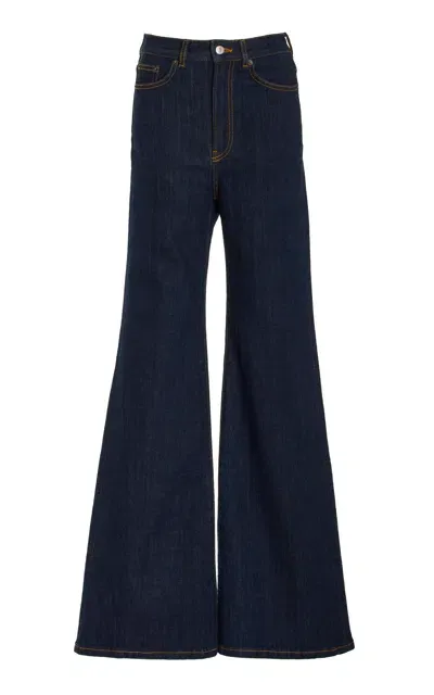 Jeanerica Fuji High-rise Flared Jeans In Blue