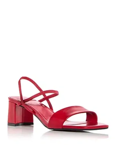 Jeffrey Campbell Women's Adapt Slingback Block Heel Sandals In Red