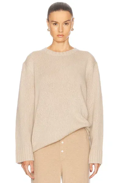 Jenni Kayne Cashmere Amelia Crewneck Sweater In Warm Sand