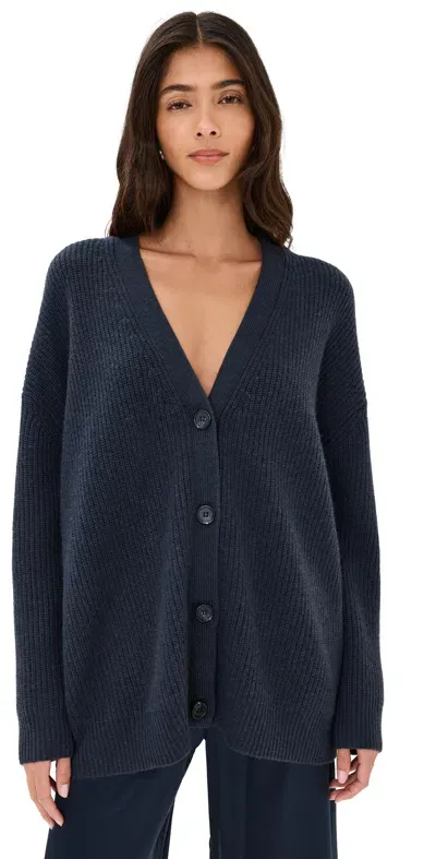 Jenni Kayne Cashmere Cocoon Cardigan Heather Navy