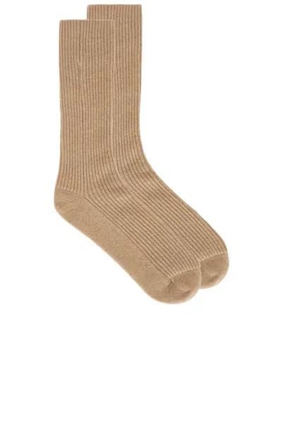 Jenni Kayne Cashmere Socks In Brown