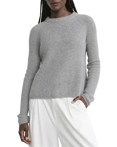 Jenni Kayne Fisherman Cashmere Crewneck Sweater In Heather Grey