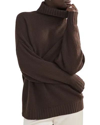 Jenni Kayne Porter Cashmere Turtleneck Sweater In Chocolate