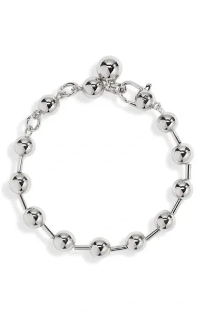 Jenny Bird Celeste Beaded Bracelet In High Polish Silver