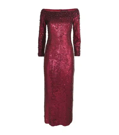 Jenny Packham Ballroom Blitz Maxi Dress In Red