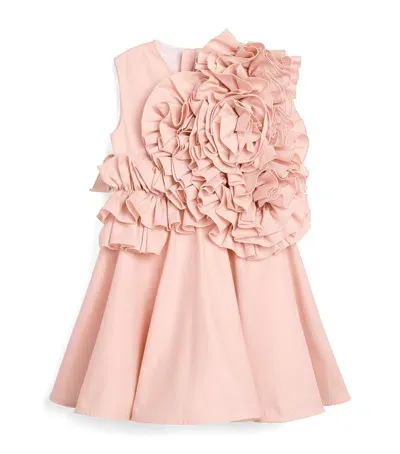 Jessie And James Kids' Cotton Ruffle Adage Dress In Pink