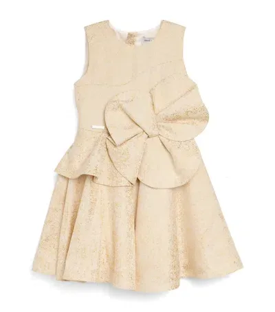 Jessie And James Kids' Florette Dress In Gold