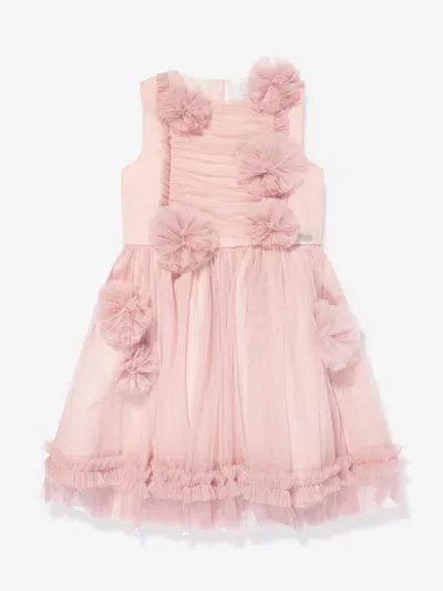 Jessie And James Kids' Ruffled Tulle Minidress In Pink