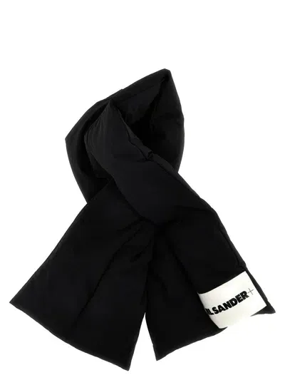 Jil Sander Padded Scarf In Black