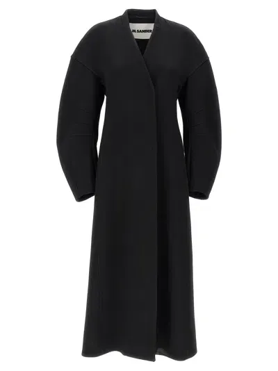 Jil Sander '53' Coat In Black