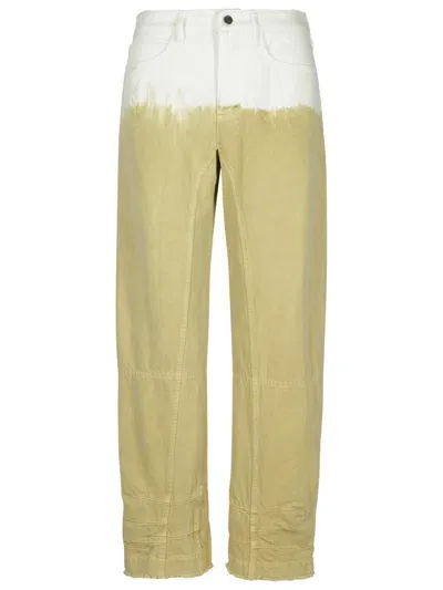 Jil Sander Beige Cotton Jeans In 浅褐色的