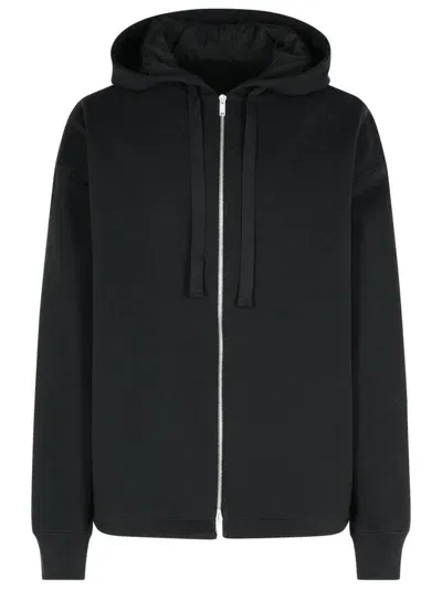 Jil Sander Black Cotton Sweatshirt