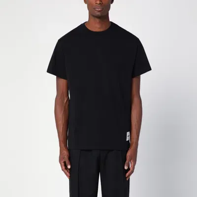 Jil Sander Logo-print Cotton T-shirt In Black