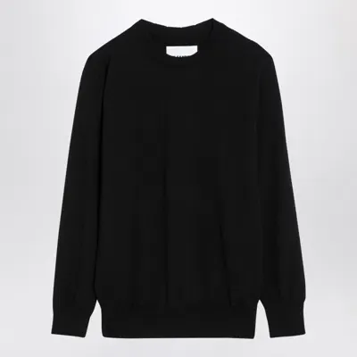 Jil Sander Black Wool Crew Neck Sweater