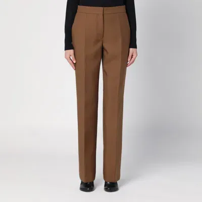 Jil Sander Brown Wool Trousers