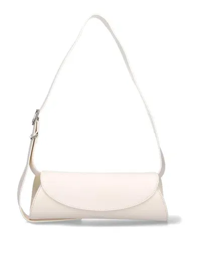 Jil Sander Cannolo S Shoulder Bag In White