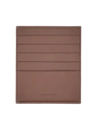 Jil Sander Card Holder With Logo In Brown