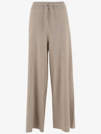 Jil Sander Cashmere Pants In Neutrals