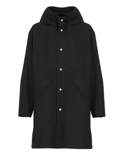 Jil Sander Black Cotton Oversize Parka