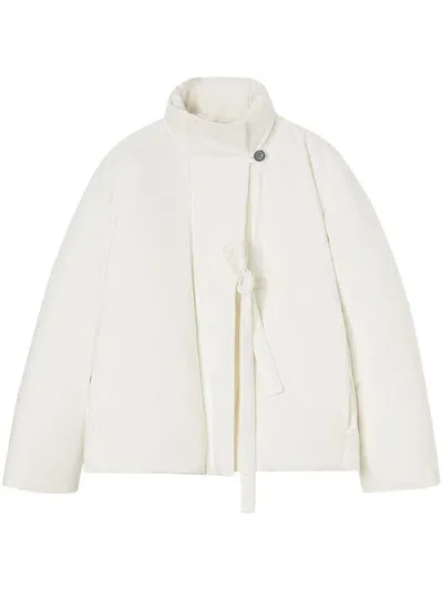 Jil Sander Cotton Down Jacket In White