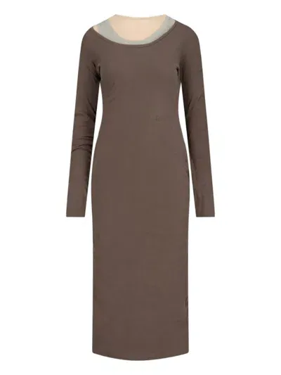 Jil Sander Dresses In Brown