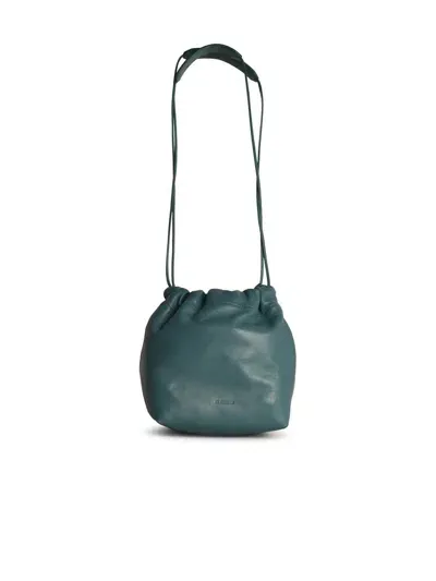 Jil Sander Dumpling Drawstring Shoulder Bag In Blue