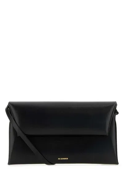 Jil Sander Folded Small Pouch In Black