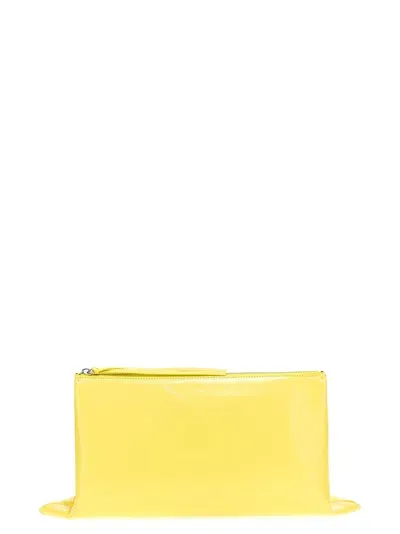 Jil Sander Impero Clutch Yellow