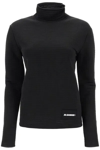 Jil Sander "jersey Stitched Sweat In Black