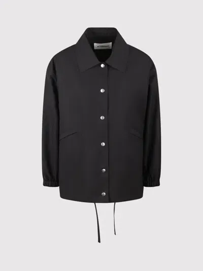 Jil Sander Jilsander Logo-print Jacket In Black