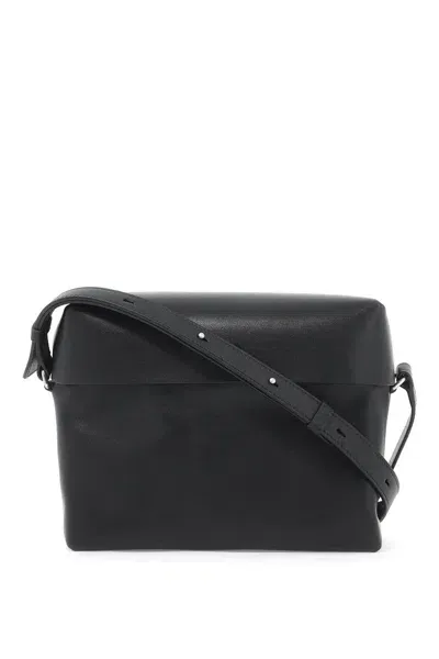 Jil Sander Lid Crossbody Bag In Black