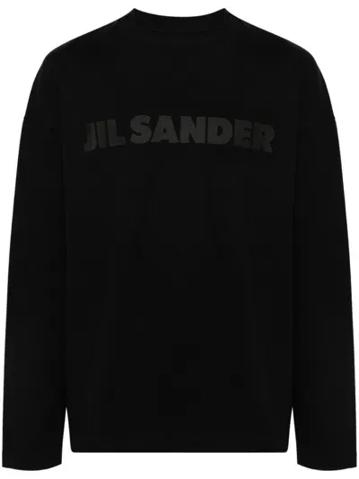 Jil Sander Logo-print T-shirt In Black