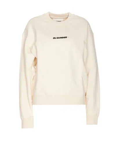 Jil Sander Sweatshirt With Logo In Dune