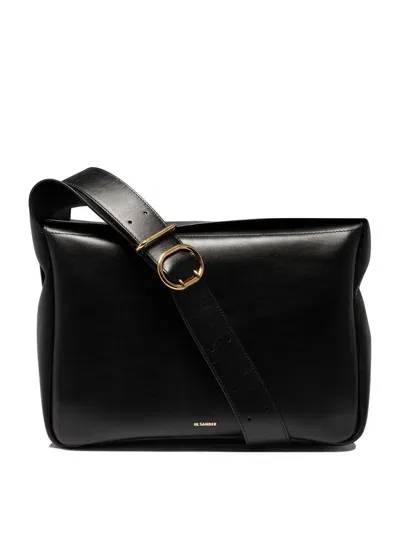 Jil Sander Messenger Bag In Black