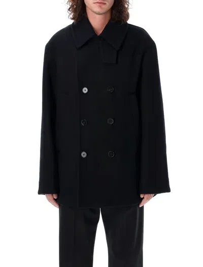 Jil Sander Peacoat In Black