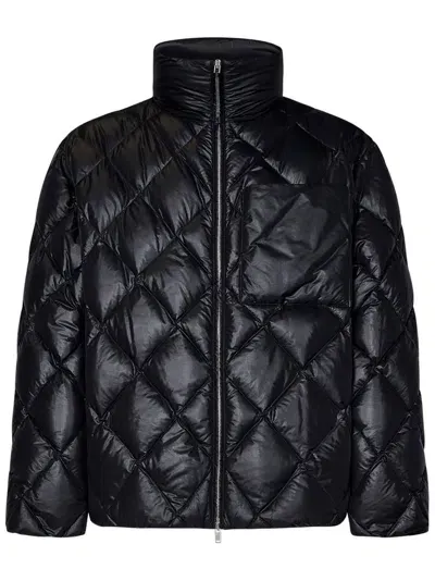 Jil Sander + Quilted Down Jacket In Black