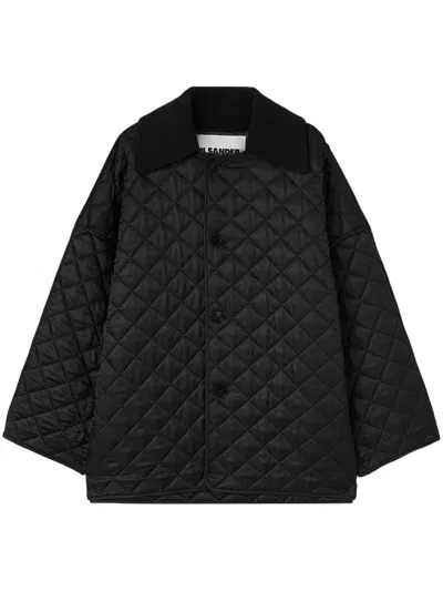 Jil Sander Quilted Jacket In Black