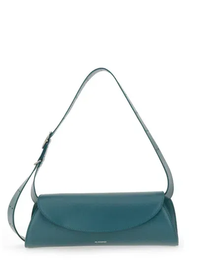 Jil Sander Small "cannoli" Bag In Blue