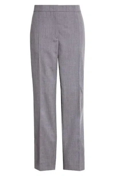 Jil Sander Straight Leg Wool Trousers In Volcanic Glass