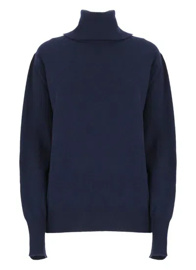 Jil Sander Sweaters Blue In Black