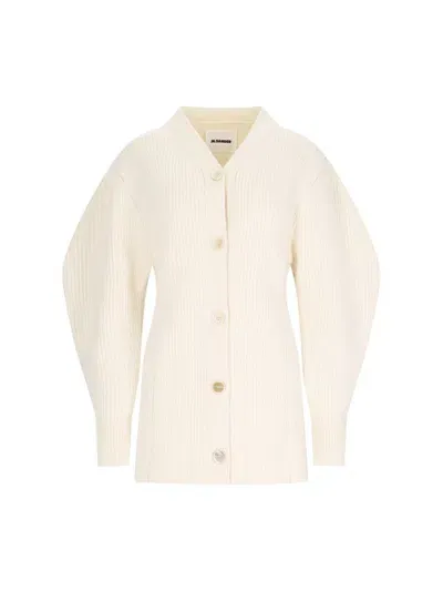 Jil Sander Sweaters In Ivory